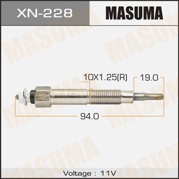 Свеча накаливания XN228 MASUMA