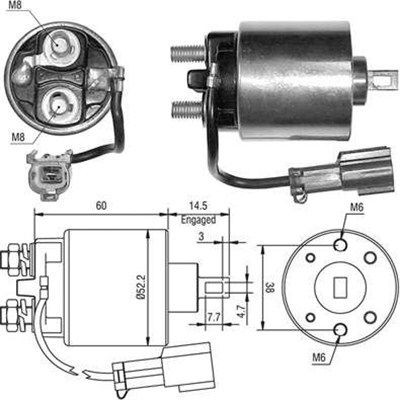 Тяговое реле, стартер 940113050401 MAGNETI MARELLI
