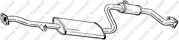 Средний глушитель выхлопных газов 282-741 BOSAL