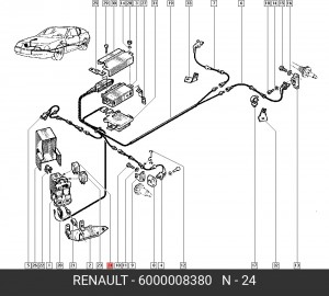 Реле, противоблокировочное устройство 6000008380 RENAULT