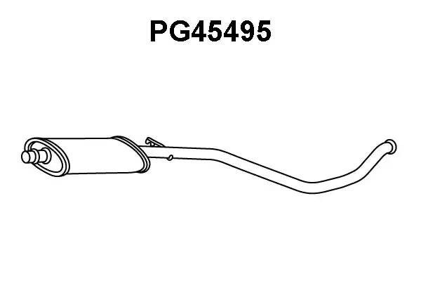 Предглушитель выхлопных газов PG45495 VENEPORTE