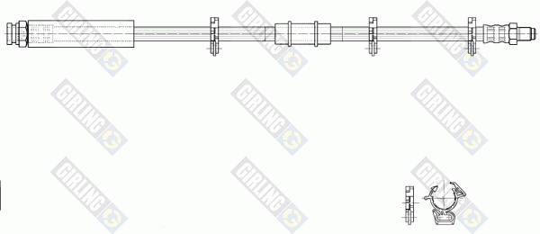 Тормозной шланг 9002291 GIRLING
