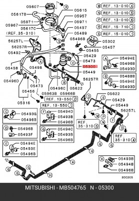 Фильтр топливный MB504765 MITSUBISHI