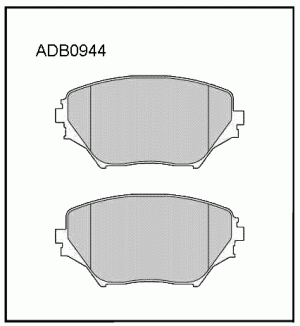 Колодки тормозные дисковые ADB0944 ALLIED NIPPON