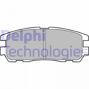 Комплект тормозных колодок, диско LP965 DELPHI