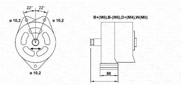 Генератор 943357257010 MAGNETI MARELLI