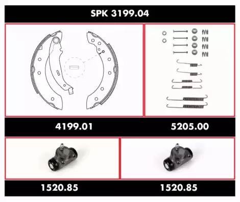 Комплект тормозных колодок SPK319904 REMSA