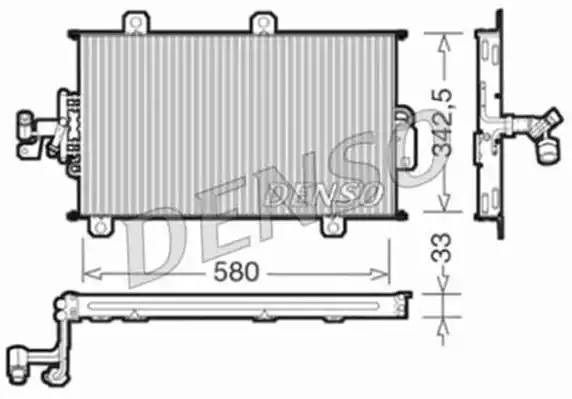 Конденсатор, кондиционер DCN09140 DENSO