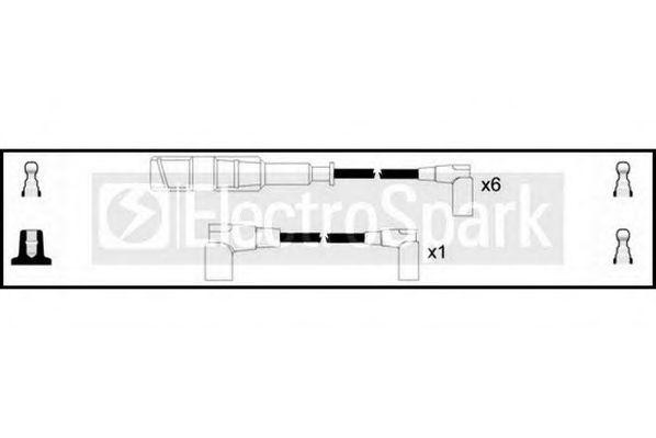 Ккомплект проводов зажигания OEK172 STANDARD