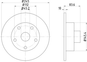 Тормозной диск MDC830 MINTEX