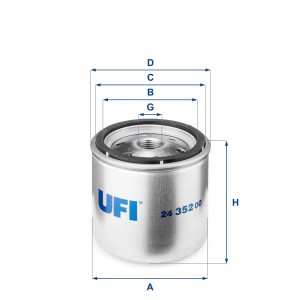 Топливный фильтр 24.352.00 UFI