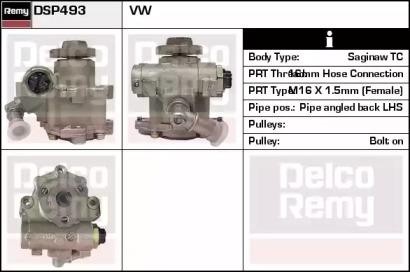 Гидравлический насос, рулевое управление DSP493 DELCO REMY