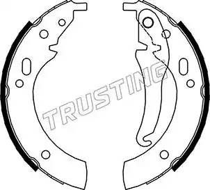 Комплект тормозных колодок 019.016 TRUSTING