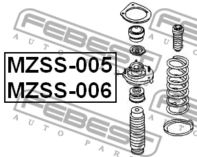 Опора амортизатора подвески MZSS-005 FEBEST