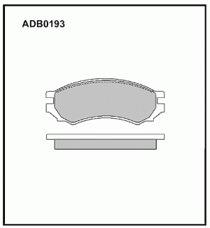 Колодки тормозные дисковые ADB0193 ALLIED NIPPON