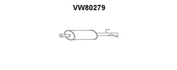 Предглушитель выхлопных газов VW80279 VENEPORTE