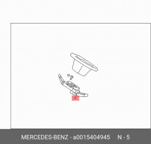 Переключатель подрулевой A 001 540 49 45 MERCEDES BENZ