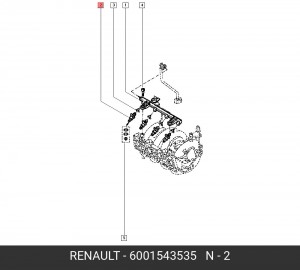 Клапанная форсунка 6001543535 RENAULT