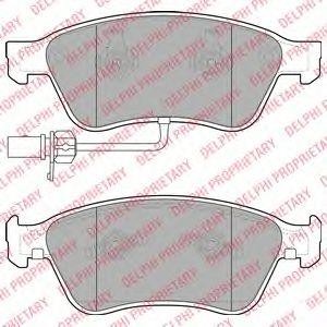Колодки тормозные дисковые LP2072 DELPHI