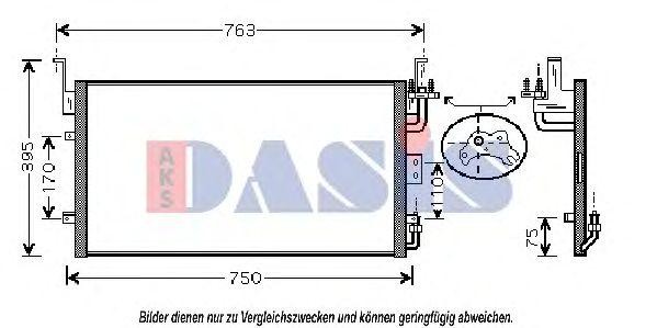 Конденсатор, кондиционер 562006N AKS DASIS