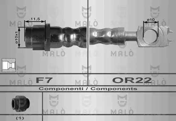 Тормозной шланг 8966 MALO