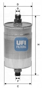 Топливный фильтр 31.572.00 UFI