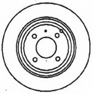 Тормозной диск 561681B BENDIX JURID