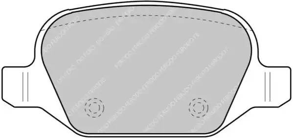 Комплект тормозных колодок, диско FDS1349 FERODO