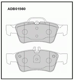 Колодки тормозные дисковые ADB01560 ALLIED NIPPON