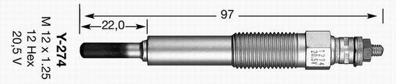 Свеча накаливания 2165 NGK NTK