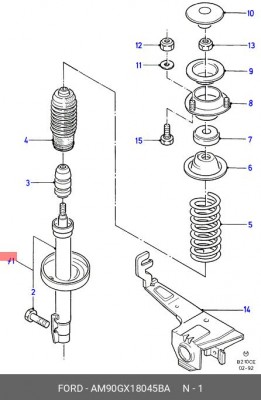 Амортизатор подвески AM90GX-18045-BA FORD