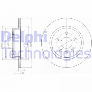 Диск тормозной BG4199 DELPHI