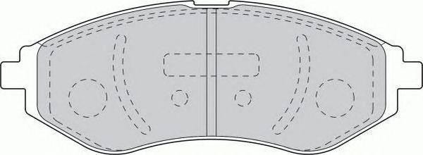 Комплект тормозных колодок, диско FSL1699 FERODO