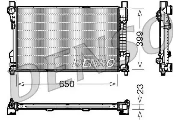 Радиатор, охлаждение двигател DRM17081 DENSO