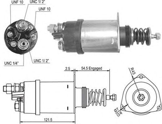 Тяговое реле, стартер 940113050004 MAGNETI MARELLI