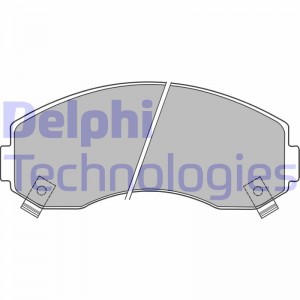 Комплект тормозных колодок, диско LP1433 DELPHI