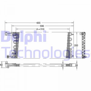 Конденсатор, кондиционер TSP0225164 DELPHI