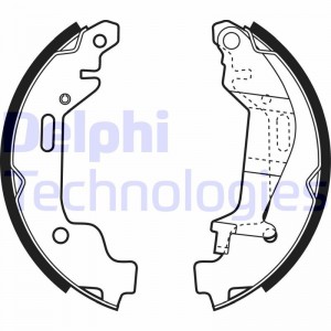 Комплект тормозных колодок LS1927 DELPHI