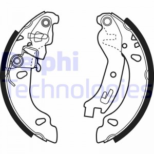 Комплект тормозных колодок LS1970 DELPHI