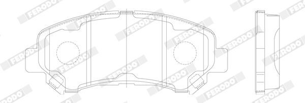 Колодки тормозные дисковые FDB4051 FERODO