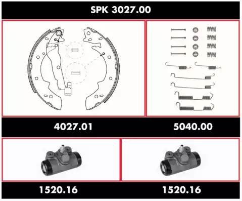 Комплект тормозных колодок SPK302700 REMSA