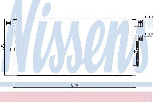 Конденсатор, кондиционер 94916 NISSENS