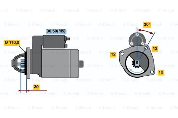 Стартер 0001363130 BOSCH