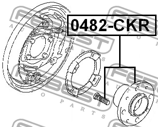 Ступица колеса 0482-CKR FEBEST