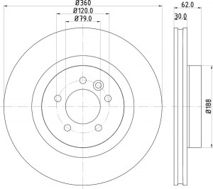 Тормозной диск MDC1825 MINTEX