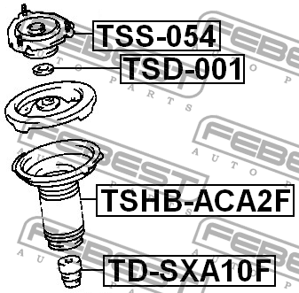 Опора амортизатора подвески TSS-054 FEBEST