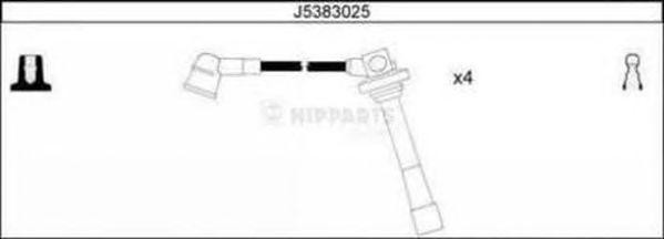 Ккомплект проводов зажигания J5383025 H B JAKOPARTS NIPPARTS