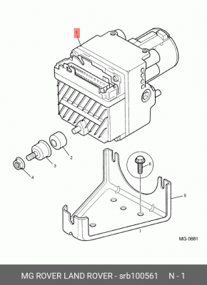 Гидроагрегат, тормозная система SRB100561 MG ROVER LAND ROVER