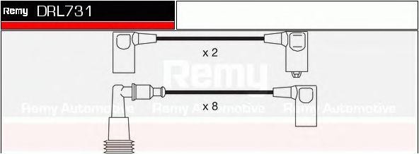 Ккомплект проводов зажигания DRL731 DELCO REMY
