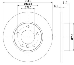 Тормозной диск MDC622 MINTEX
